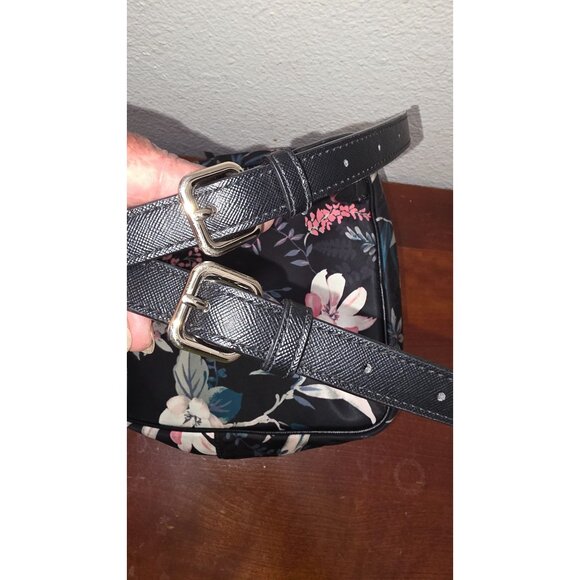 Kate Spade New York Floral Print Mini Backpack Adjustable Straps & Multiple Comp - Picture 7 of 10
